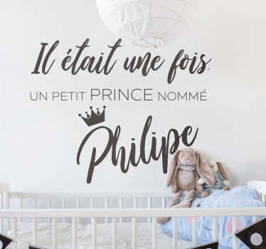 Sticker Maison Il était une fois un prince - TenStickers