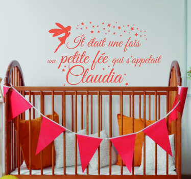 Sticker Chambre Enfant Il était une fée - TenStickers