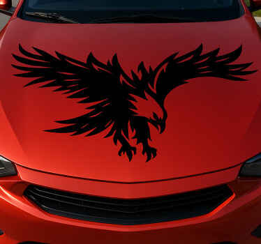 Car sticker large swooping eagle design - TenStickers
