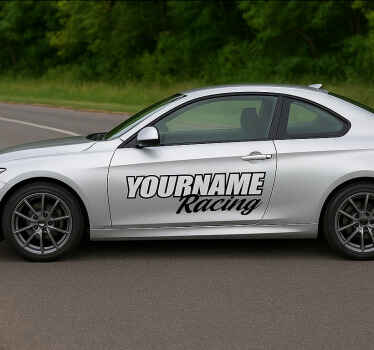 Customisable sticker your name racing - TenStickers
