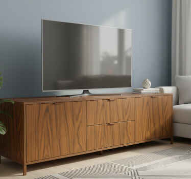 Natural walnut wood furniture sticker - TenStickers