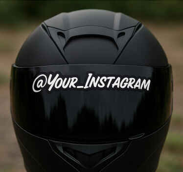 Adesivo per moto testo personalizzato casco - TenStickers