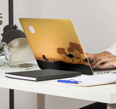 Australian Landscape laptop sticker - TenStickers