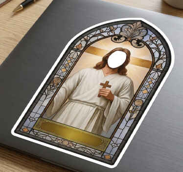 Prilagodljiva nalepka jezusov svetnik po meri - TenStickers