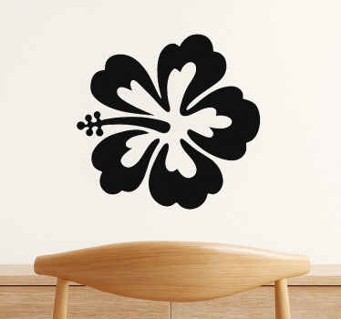Hawaiian flowers wall sticker - TenStickers