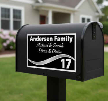 Customisable sticker for personalized mailbox letters - TenStickers