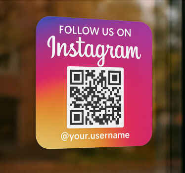 動物 シール カラフルな四角いインスタqr - TENSTICKERS