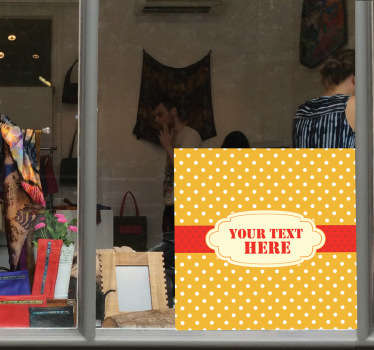 Nálepka se speciální nabídkou polka dots - TenStickers