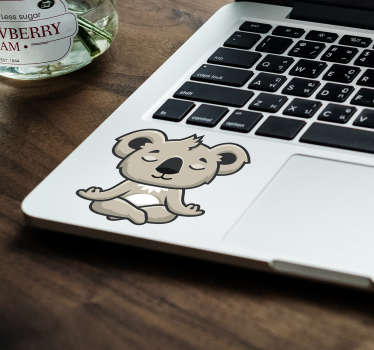 Koala laptop vinyl sticker - TenStickers