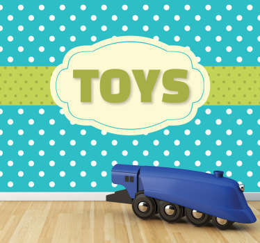 Sticker étiquette à pois - TenStickers