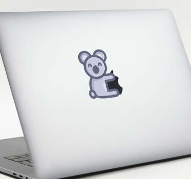 Koala Macbook laptop sticker - TenStickers