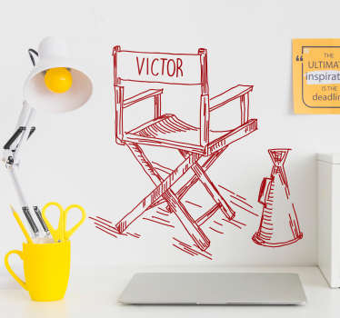 电影导演椅个性贴纸 - TenStickers