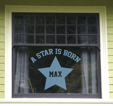 Raamsticker kinderkamer "A star is born" - TenStickers