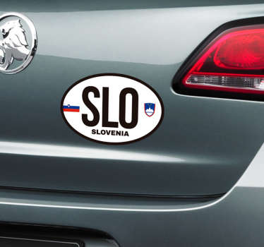 Slovenia flag avto nalepka - TenStickers