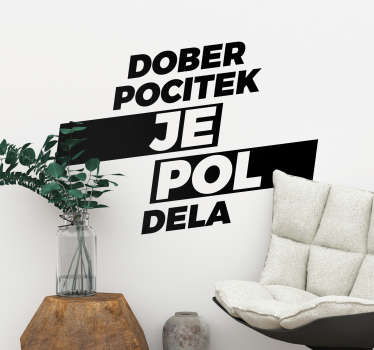 Slovenija teskt nalepka dnevna soba zid dekor - TenStickers