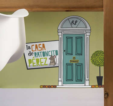 Vinilo infantil cuento ratoncito Pérez - TenVinilo