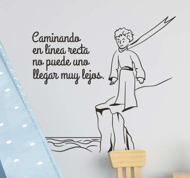 Vinilo infantil frase cuento El Principito - TenVinilo
