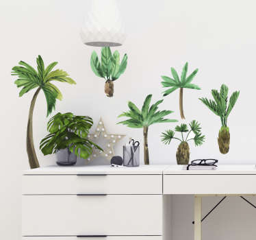 vinis decorativos árvore estilo palm - TenStickers