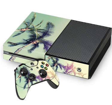 Palm Tree Vibes xbox wrap - TenStickers
