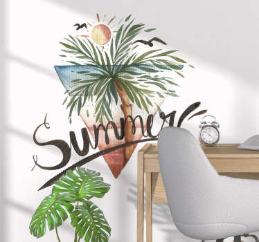Sommer Palmen Wandtattoo Baum - TenStickers