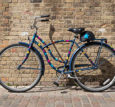 Adesivo per bici stelle colorate di varie dimensioni - TenStickers