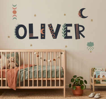 Tilpassbart klistremerke til barnerom - Tenstickers