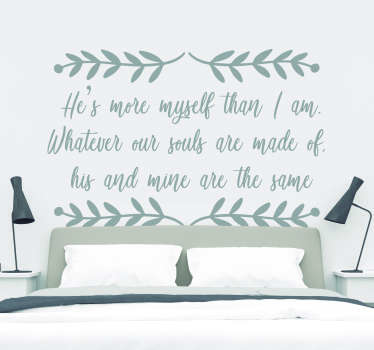 Wuthering Heights Soul Headboard Sticker - TenStickers