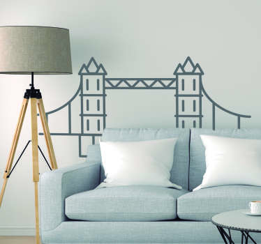 Tower Bridge Living Room Wall Decor - TenStickers