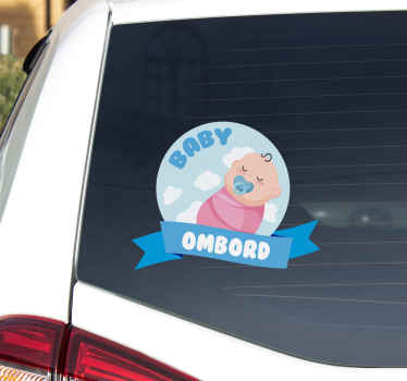 Lille baby ombord baby ombord klistremerke - Tenstickers