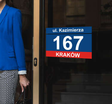 Naklejka na szyby Naklejki adresowe - TenStickers