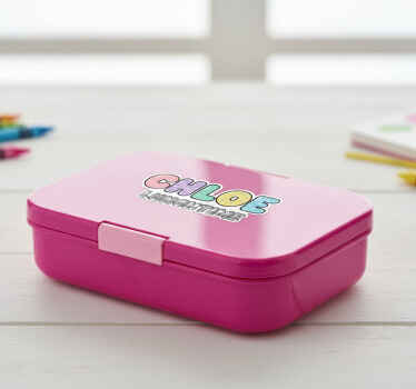 Vinilo personalizable etiquetas con letras divertidas - TenVinilo