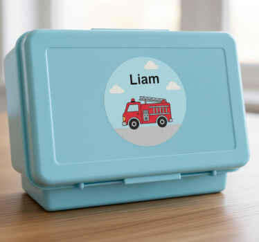 Vinilo personalizable primeros auxilios para lonchera - TenVinilo