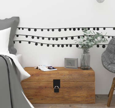 Naklejka z rysunkiem Kółka na sznurkach - TenStickers