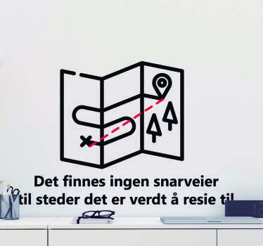 Ingen snarveier stue vegg innredning - Tenstickers