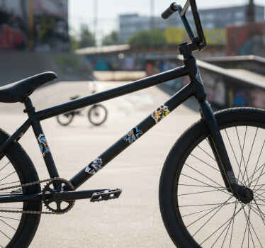 Sticker vélo graphismes d'action freestyle extrême - TenStickers
