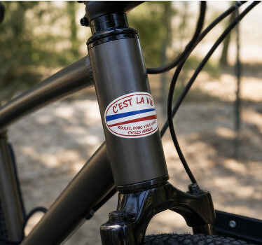 Sticker vélo autocollant c'est la vie - TenStickers