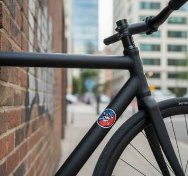 Bike sticker urban skull culture designs - TenStickers