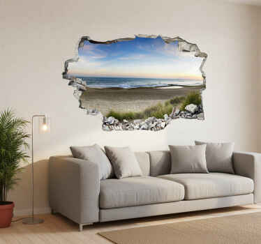 Vinilo pared playas saladas - TenVinilo
