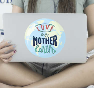 Origineller Aufkleber Love Mother Earth - TenStickers