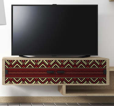 Aboriginal pattern furniture sticker - TenStickers