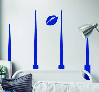 Aussie Rules Posts Home Wall Sticker - TenStickers