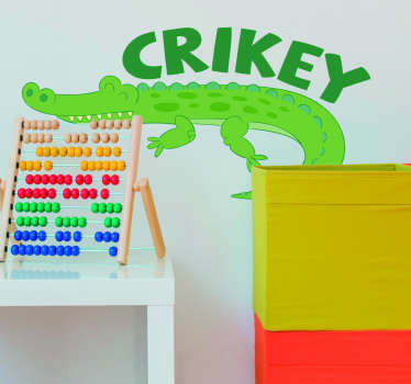 Steve Irwin Crikey Animal Wall Sticker - TenStickers