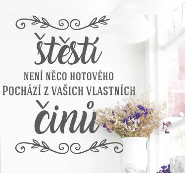 štěstí nabídka obývací pokoj nástěnné dekor - TenStickers