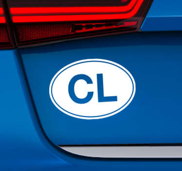 Vinilo para vehículo frase Chile - TenVinilo