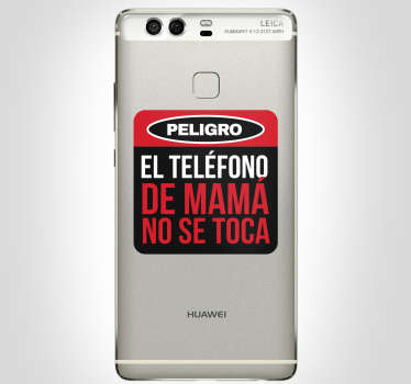 Vinilo frase el móvil de mama no se toca - TenVinilo