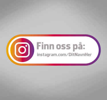 Find os instagram vindue klistermærke - TenStickers