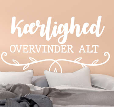 Kærlighed tekst hjem kærlighed klistermærke - TenStickers