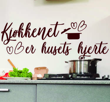 Køkkenet er hjerte af hjemmeklistermærket - TenStickers
