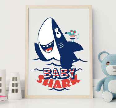 Naklejka dla dzieci Baby Shark - TenStickers