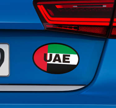 UAE flag Car vinyl Sticker - TenStickers